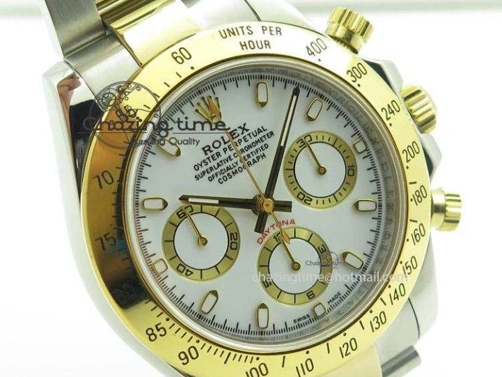 MiroTime 0427 ModernLook Daytona 116523 SS YG White Dial On SS YG Bracelet A7750 JF 4028